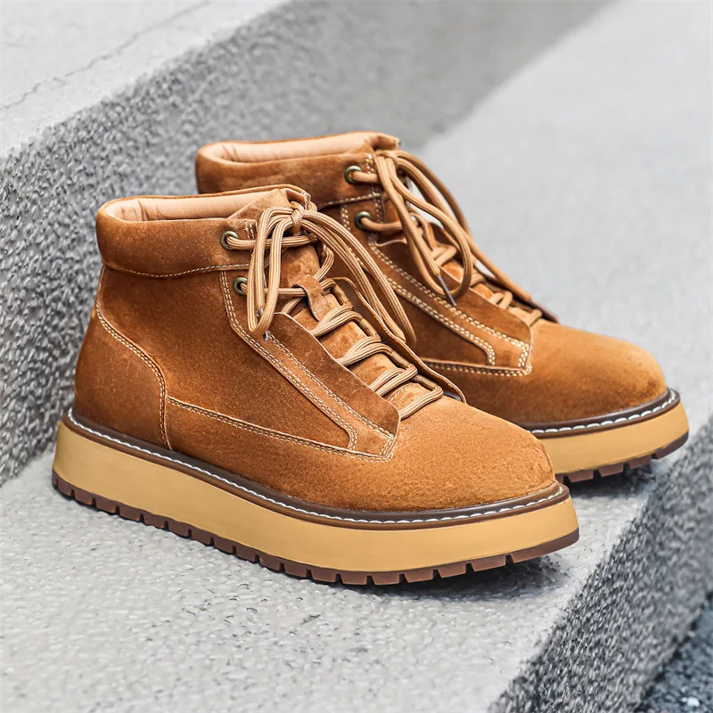 Nieuwe Herfst Winter Handgemaa - Men Formal Wear With Boots recensie en prijs