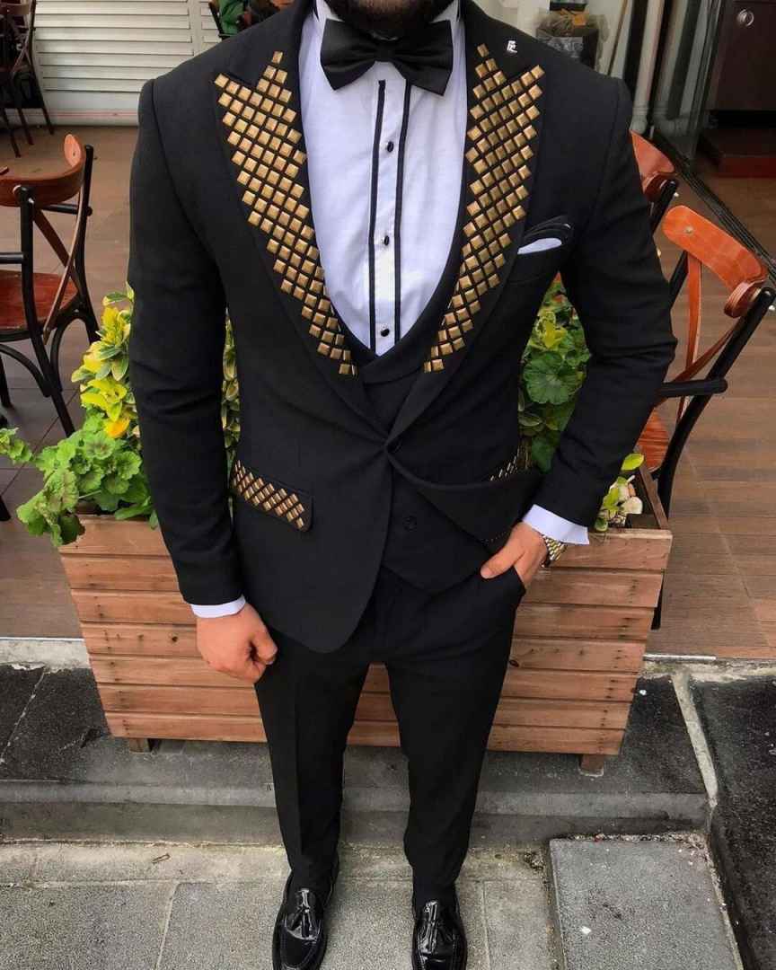 Moderne Man Smoking Met Kralen - Men Formal Wear Modern recensie en prijs